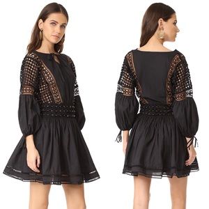 Sale⛈️ NWT endless rose crochet & metal trim fit and flare dress X-Small
